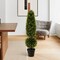 Faux Topiary Tree with Natural Vine, Metal Base and UV Resistant Leaves